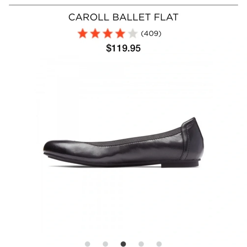Vionic Carrol Ballet Flat Black Womens Size 7.5 Wide - Picture 2 of 12